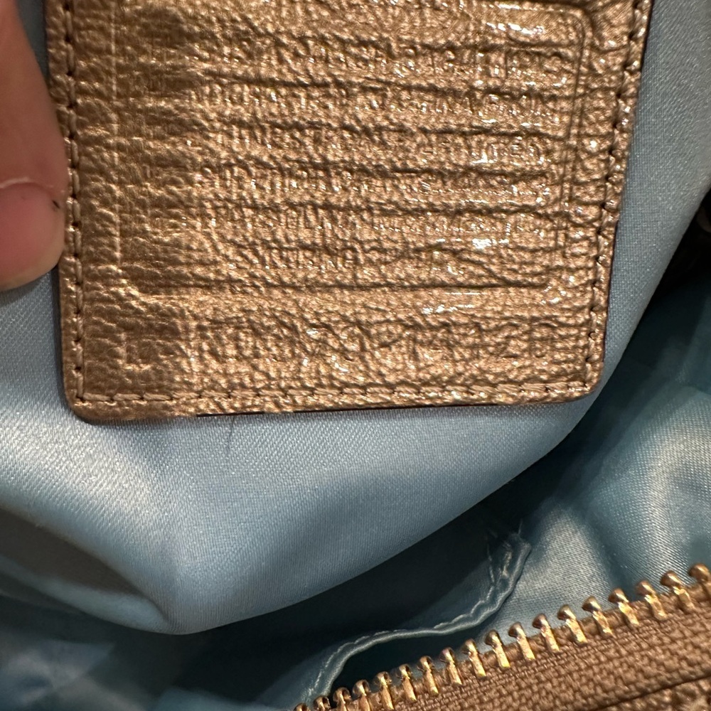 Coach Madison Tribeca Metallic Gold Leather Tote with Chain-Link Straps - Picture 4 of 16
